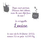 la forme et le fond Faire-part Invitation Louise Faire-part 8x8